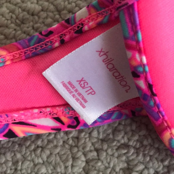 pink design whimsical padded bikini swimsuit top - Picture 4 of 4